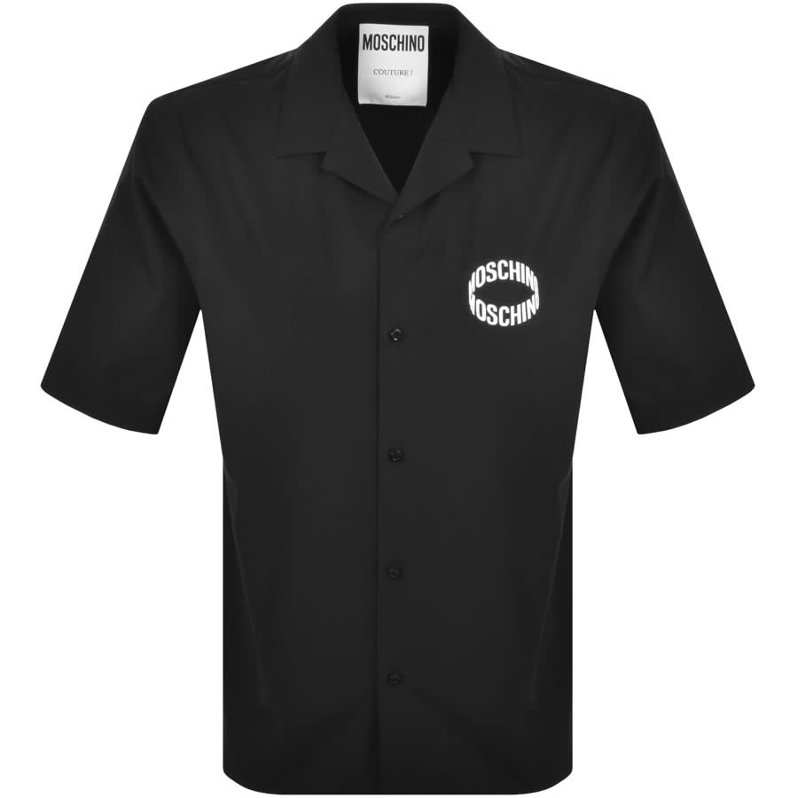 Moschino Short Sleeve Logo Shirt Black | Mainline Menswear us